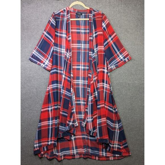 Torrid 0 Chiffon Maxi High Low Kimono Womens Large Sheer Lightweight Open Front - Picture 1 of 15